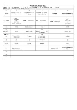 华润水泥供应商信息表20110112