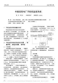 华能岳阳电厂汽轮机监视系统[1]