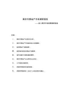 南京市房地产市场调研报告 (2)