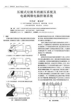 压缩式垃圾车的液压系统及电磁阀微电脑控制系统