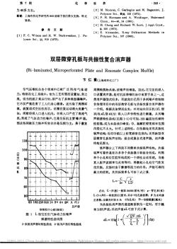 双层微穿孔板与共振性复合消声器_卞仁寰