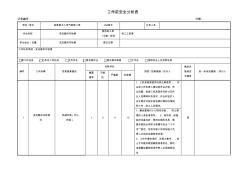 變壓器吊芯檢修工作前安全分析表JSA