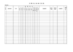 台账范本6：车辆安全检查记录表xls