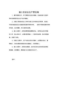 各崗位安全生產(chǎn)責(zé)任制 (2)