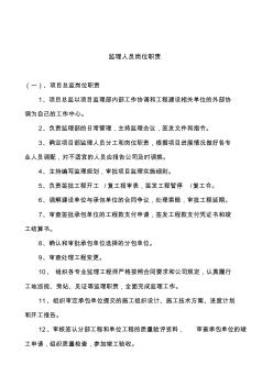 各級監(jiān)理人員崗位職責(zé)(20200727120301)