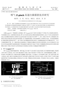 喷气Zpinch高速扫描摄影技术研究