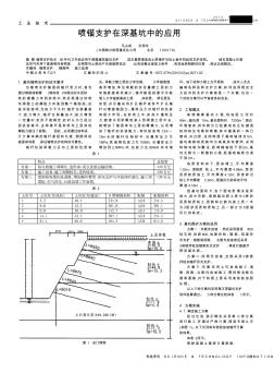 喷锚支护在深基坑中的应用