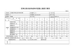 回彈法測試混凝土強度記錄、報告