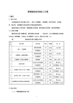 围堰基础防渗施工方案