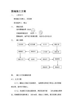 围墙施工方案06890