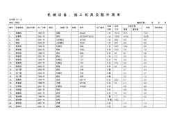 固定资产机械设备清产明细帐