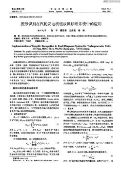 图形识别在汽轮发电机组故障诊断系统中的应用