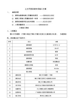 土方开挖回填专项施工方案