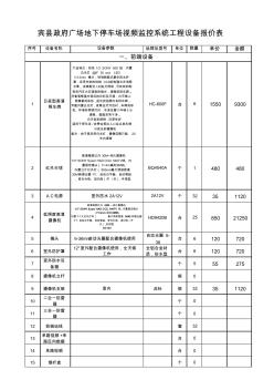 地下停車場監(jiān)控系統(tǒng)(1)