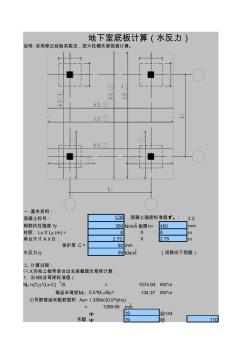 地下室底板計(jì)算(水反力)