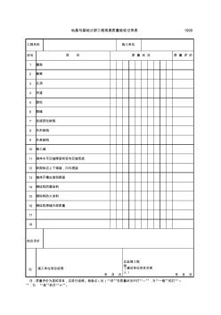 地基與基礎(chǔ)分部工程觀感質(zhì)量驗(yàn)收記錄表