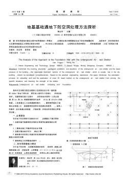 地基基础遇地下防空洞处理方法探析