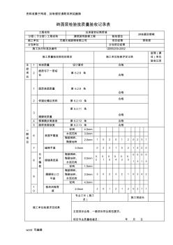 地磚工程檢驗批質(zhì)量驗收記錄表培訓講學