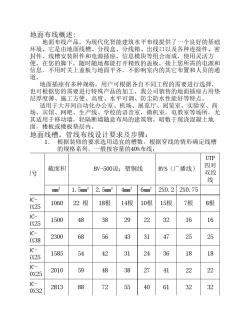 地面线槽设计施工说明