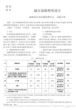 城市道路照明設(shè)計(jì)