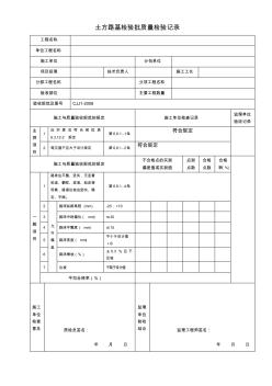 城镇道路工程施工与质量验收规范CJJ1-2008检验批表格