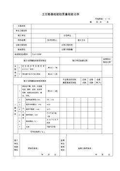 城镇道路工程(CJJ12008)检验批质量检验记录表格(1)