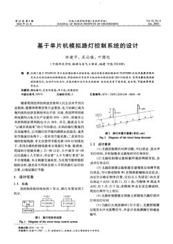 基于单片机模拟路灯控制系统的设计