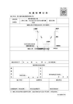 基坑驗(yàn)槽記錄==雨水隱蔽