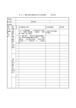 基建工程施工强制性条文执行计划及检查表