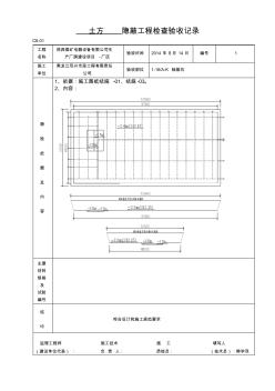 基础---隐蔽工程检查验收记录