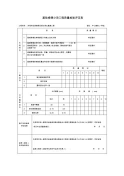 基础修缮分项工程质量检验评定表 (2)