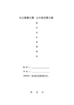 塔吊安全监理实施细则