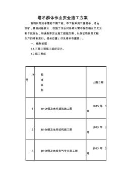 塔吊群體作業(yè)安全施工方案