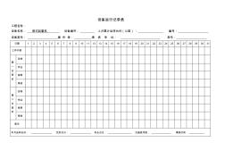 塔式起重機設備運轉(zhuǎn)記錄表2