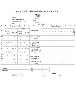 填隙碎石(矿渣)基层和底基层分项工程质量检验评