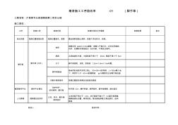 墩身施工工序检查表