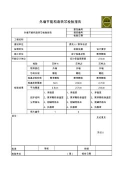 外墙节能构造转芯检验报告