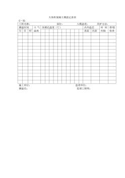 大體積混凝土測溫記錄表 (9)