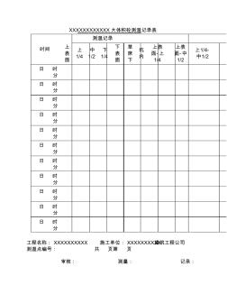 大體積混凝土測(cè)溫記錄表(2種)