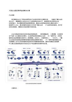 大型企业园区联网监控解决方案