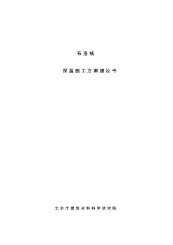 大模内置保温无网体系施工方案