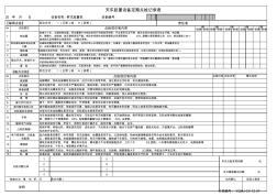 天车起重设备定期点检维修记录表