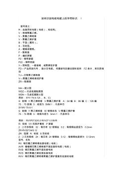 如何識別電線電纜上的字符標識