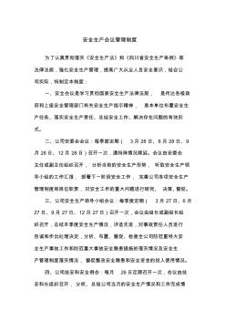 安全生產(chǎn)會議管理制度 (2)