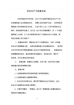 安全生產(chǎn)大檢查總結(jié) (3)