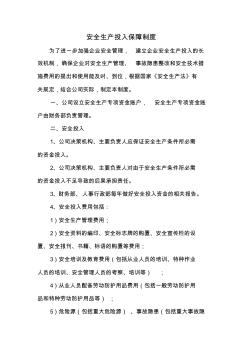 安全生產(chǎn)投入保障制度 (2)