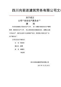 安全生产管理机构和配置专职安全生产管理人员文件部分