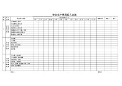 安全生产费用投入台账(模版) (2)