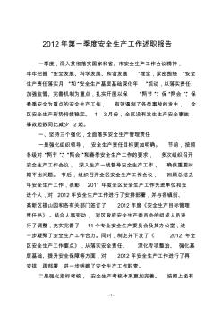 安全生产述职报告(定)