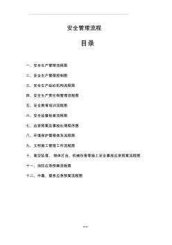 安全管理流程图(通用版)精品